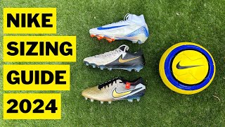 Nike Football Boot Sizing Guide  2024 [upl. by Aiceled]