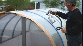 Stop Skylight Heat  Ways to apply Liquisol Solar Reflective Paint [upl. by Nhguavahs]