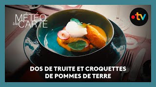 Gastronomie  dos de truite et croquettes de pommes de terre [upl. by Akiria]