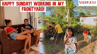 A Happy Sunday At Home And Working In My Front Yard  vlogmas 6 [upl. by Nnawaj]