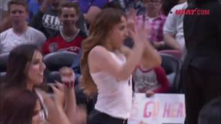 Miami Heat Dancers Performance Pistons vs Heat January 1 2017 [upl. by Oalsecnew236]