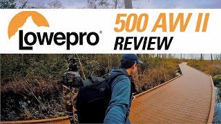 LOWEPRO 500 AW II REVIEW and DEMO – Professional Camera Bag for Hiking [upl. by Tamanaha564]