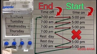 PROGRAMMING THE ONOFF TIMINGS OF THEBEN TR 610 TOP 2  DIGITAL TIME SWITCH  MY WORKPLACE VLOG [upl. by Aerdnaz]