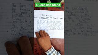 A roadside stand class 12 Central ideaA roadside stand class 12Class 12 a roadside stand poem [upl. by Hafler]