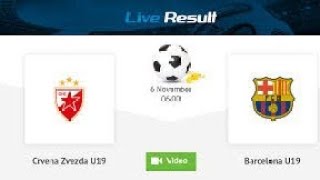 Crvena zvezda u 19 VS Barcelona u19 ufa football Match Live [upl. by Longerich98]