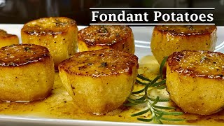 Savory Fondant Potatoes Recipe [upl. by Eidnil499]