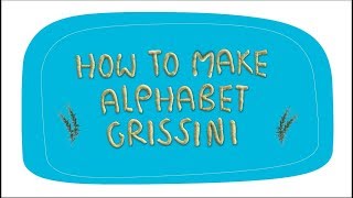 How to make alphabet grissini [upl. by Nitnelav987]