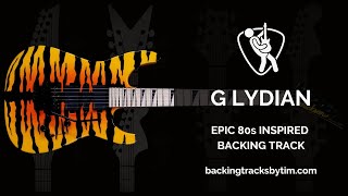 Epic 80s Inspired Backing Track in G Lydian  120 BPM [upl. by Coy529]