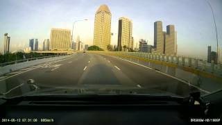 On Benjamin Sheares Bridge going into Business District Singapore [upl. by Ced]