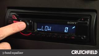 Sony CDXGT270MP CD Receiver Display and Controls Demo  Crutchfield Video [upl. by Adrahs]