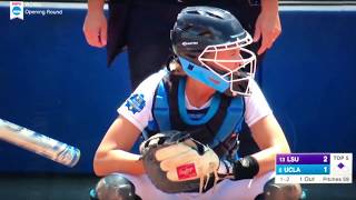 Paige Halstead UCLA Catcher No Obstruction in 2017 WCWS [upl. by Flannery]