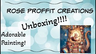 Rose Proffit Creations Diamond Painting Unboxing  This is a super cute one 😊📚🐿 [upl. by Frieda]