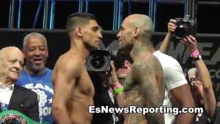 Amir Khan vs Luis Collazo Weigh ins [upl. by Animsay748]