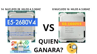 E5 1660 V4 VS e5 2680 V4 en juegos  pruebas warzone cyberpunk forza horizon 5 Rtx2070 super [upl. by Eelirrem]