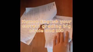 Kumon English grading [upl. by Isle]