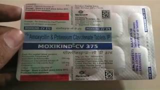 moxikind cv 375 tablet uses  price  composition  dose  side effects  precautions  in hindi [upl. by Oicinoid]