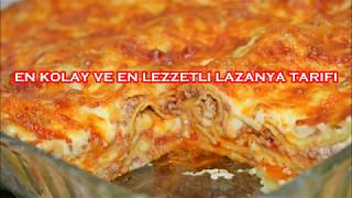 En kolay ve en lezzetli lazanya tarifi [upl. by Nosral]