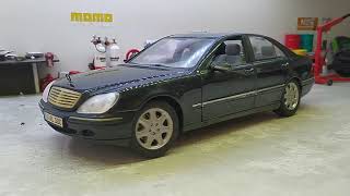 Présentation Mercedes Benz Classe S500 W220 1998 Maisto 118 [upl. by Leibrag426]