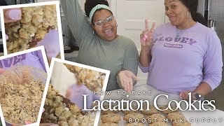 SUPER EASY LACTATION COOKIES RECIPE  BOOST YOUR MILK SUPPLY [upl. by Ardnayek]