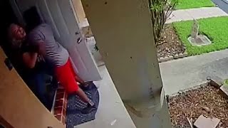 Woman sues Office Depot after delivery driver is seen shoving her into her Pembroke Pines home [upl. by Kcor718]