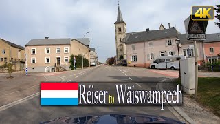 Drive from Roeser Réiser to Weiswampach Wäiswampech in Luxembourg 🇱🇺 [upl. by Hannis122]