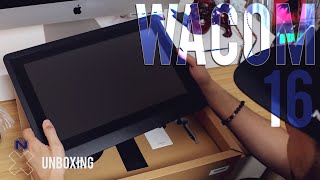 WACOM CINTIQ 16  Unboxing and First Thoughts [upl. by Flor]