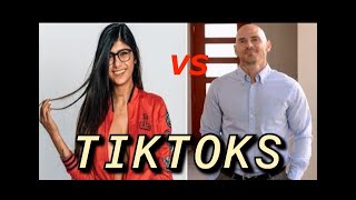 MIA KHALIFA VS JOHNY SINS TIKTOK COMPILATION [upl. by Drida]