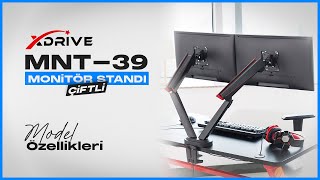 Monitör Standı Tanıtım xDrive MNT39 Çiftli Monitör Standı [upl. by Remos157]