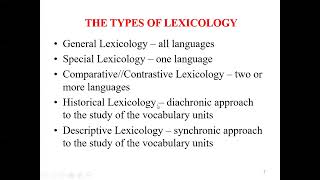 Lexicology as a branch of linguistic science [upl. by Niatirb]