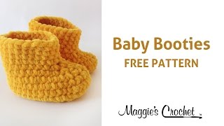 Parfait Baby Booties Free Crochet Pattern  Right Handed [upl. by Jessey80]