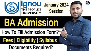 Ignou BA Admission 2024  Ignou Admission 2024 January  Ignou BA Admission Process  Ignou BA 2024 [upl. by Feinleib]