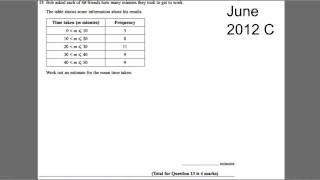 GCSE Revision Video 29  Average from table  frequency polygon [upl. by Gefen118]