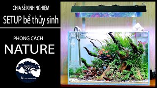 SETUP Bể thủy sinh Nature  Tank 704045cm kenhthuysinh p36 [upl. by Joey]