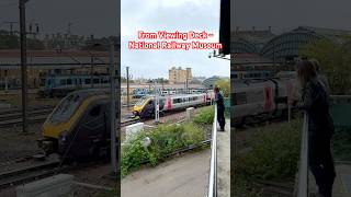 York UK Trains from Viewing Deck of National Railway Museum With Simon amp Steve trains Class 221 [upl. by Ednutey]