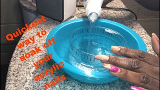 HOW TO SOAK OFF YOUR ACRYLIC NAILS  IAMSELFISHTRINA [upl. by Terrab]