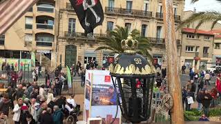 Escale à Sète 2018  les bateaux rendent hommage au lieutenantcolonel Arnaud Beltrame [upl. by Assetak]