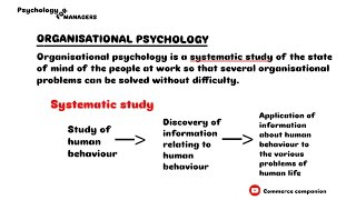 Organisational behaviour  psychology for managers  BCom 1  PU [upl. by Solana95]