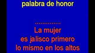 Ay Jalisco no te rajes  Jorge Negrete  karaoke Tony Ginzo [upl. by Aihsal]