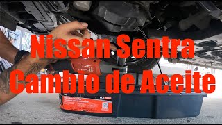 20132019 Nissan Sentra 18L Cambio de Aceite [upl. by Schulman182]