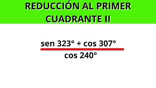 Reducción al Primer Cuadrante II [upl. by Etteluap]