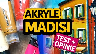 Farby akrylowe MADISI  czy warto kupić tanie akryle TESTOPINIE [upl. by Hildagarde892]