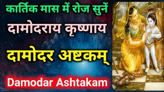 Damodar Ashtakam  कार्तिक मास में जरूर सुनें दामोदर अष्टकम्  Damodaraya Krishnaya damodar stotra [upl. by Einned]