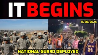 It BEGINS ⚠️ National Guard Deployed  Massive Caravans RUSH into USA before Trump Shuts Border [upl. by Jadda]