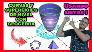 Cómo graficar curvas y superficies de nivel con GeoGebra [upl. by Aubert]