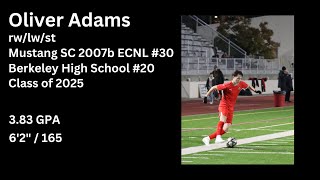 Oliver Adams Highlights – 2024 ECNL National Playoffs [upl. by Siobhan]