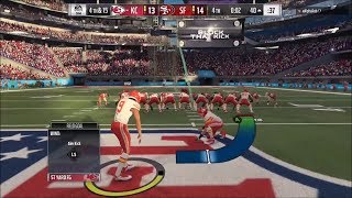 Madden 18 57yard field goal to win the Super Bowl [upl. by Emsmus751]