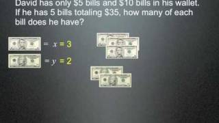 Money Word Problems Algebra [upl. by Nahtad]