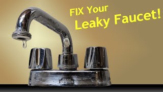 How to Fix a Dripping Faucet  Washer Replacement [upl. by Idnir]