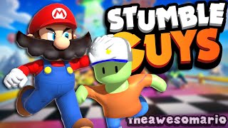 Mario Plays STUMBLE GUYS Ft ShockHat734 [upl. by Elocn]