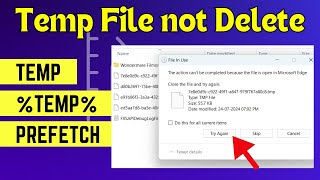 Temp File Not Deleted  How to fix delete nahi hone wale temp file kaise hataye [upl. by Tur]